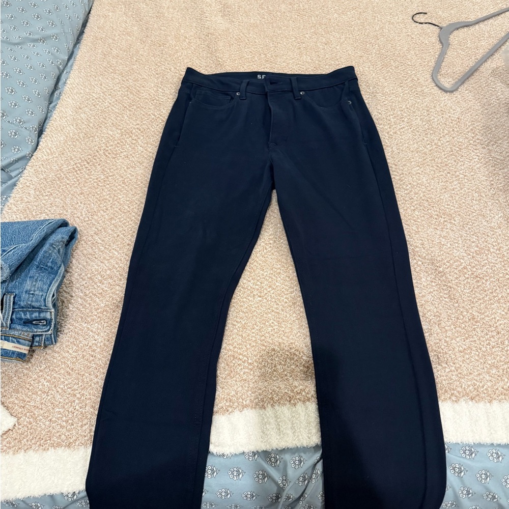 SPANX Navy High-Rise Super Skinny Leggings